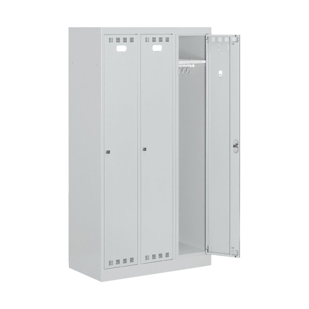FAN1303C00108, Armadio spogliatoio in metallo a 3 scomparti