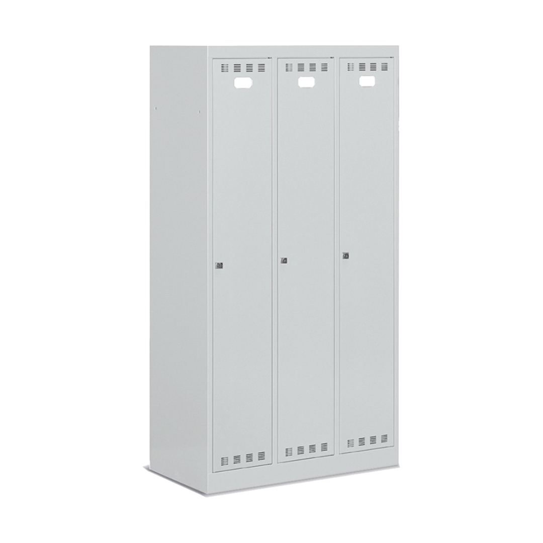 FAN1303C00108, Armadio spogliatoio in metallo a 3 scomparti