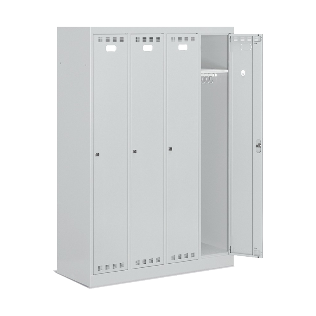 FAN1304C00108, Armadio spogliatoio in metallo a 4 scomparti