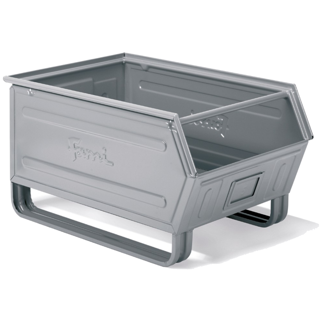 FLS81100A01, Contenitori a bocca di lupo in metallo con slitte