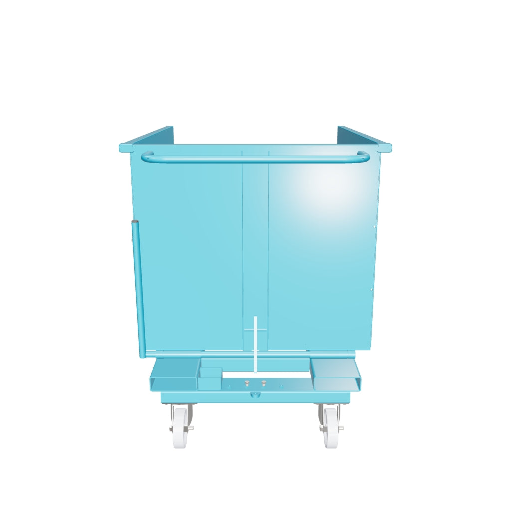 SBR1000 benna ribaltabile con ruote con capacità 1000 lt - RAL 5010