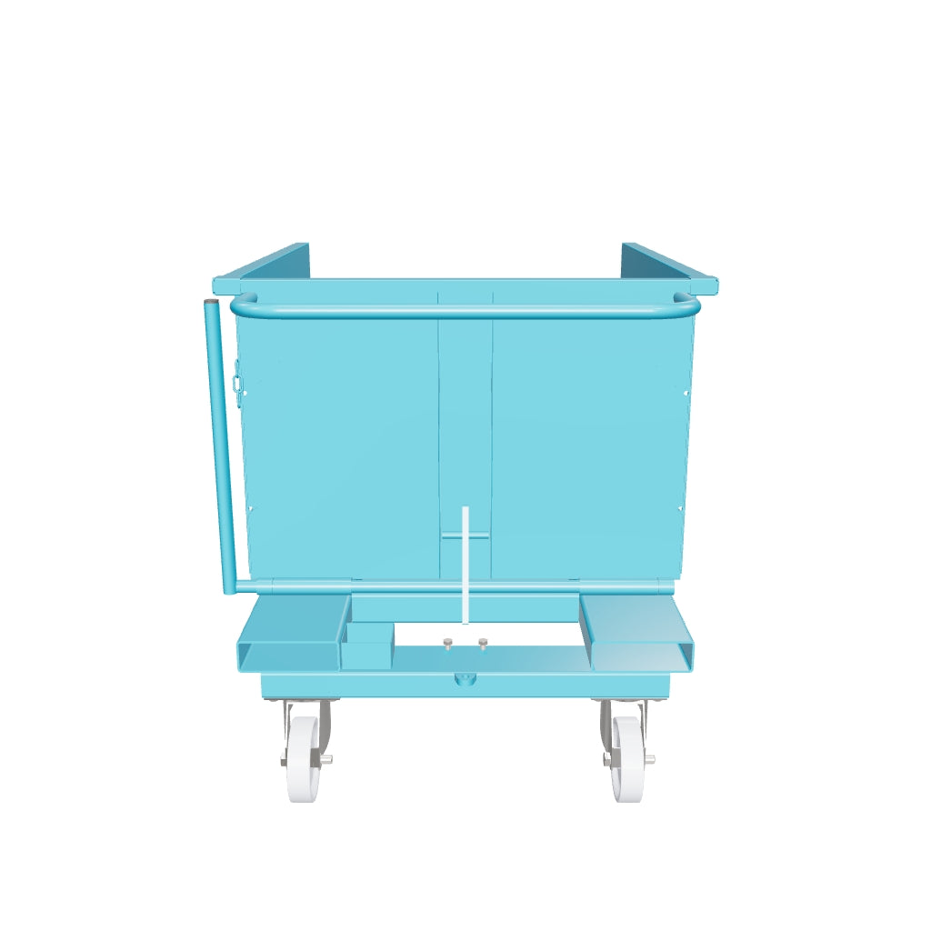 SBR500 benna ribaltabile con ruote con capacità 500 lt - RAL 5010