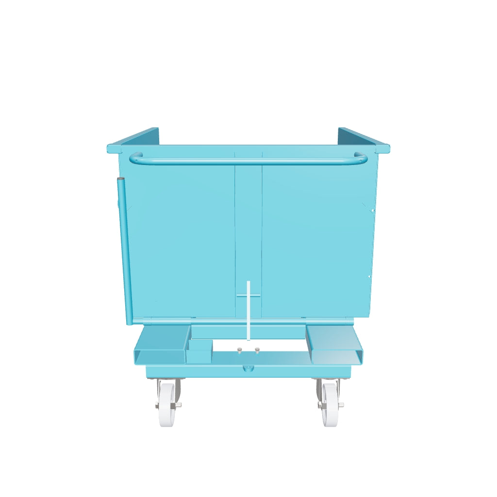 SBR750 benna ribaltabile con ruote con capacità 750 lt - RAL 5010